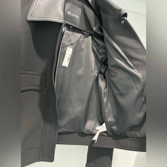 Madewell Womens $228 Shrunken Utility Jacket in Black Size 2 NT119 cropped NEW - Picture 8 of 16